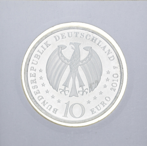 фото Германия 10 евро 2010 Серебро UNC Мануфактура Парцелан (Ag 925, 18 грамм)