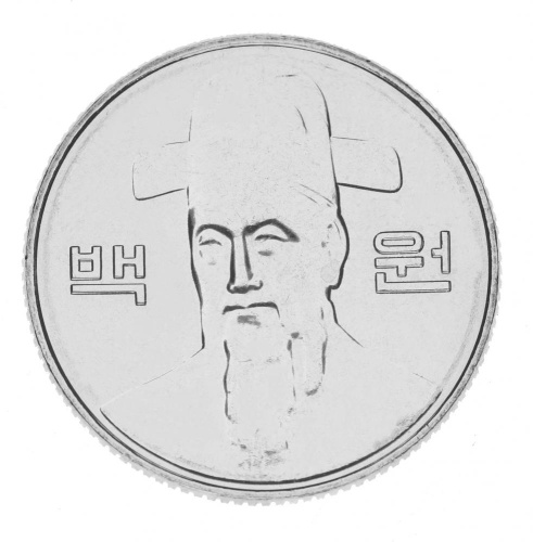 фото Южная Корея 100 вон 2015 UNC