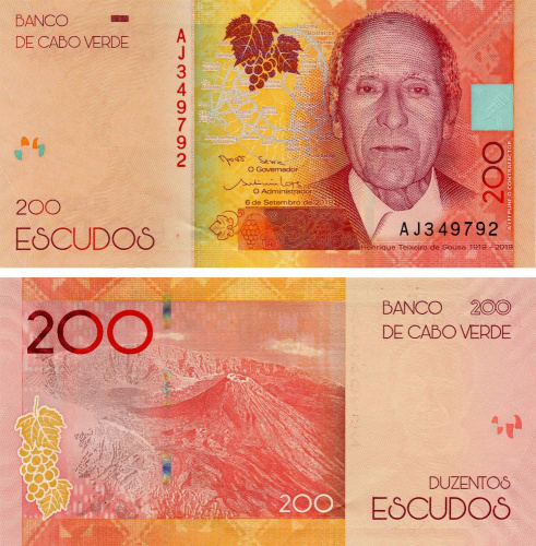 фото Кабо-Верде 200 эскудо 2019 (2021) UNC (Pnew)