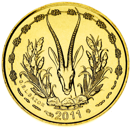 фото Западная Африка 5 франков 2011 UNC (KM#2)