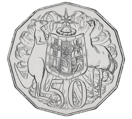 фото Австралия 50 центов 2018 UNC