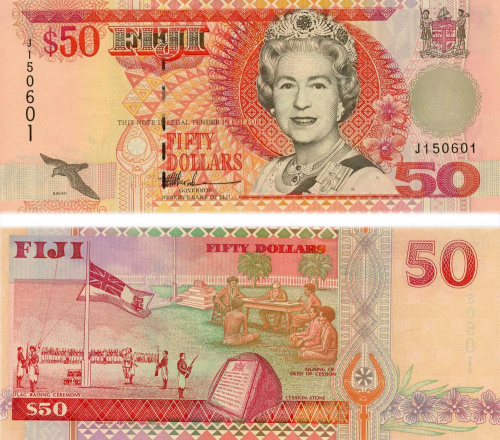 фото Фиджи 50 долларов 1996 UNC (P100)