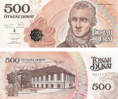 фото Венгрия 500 дукат 2015-2016 UNC Местная валюта