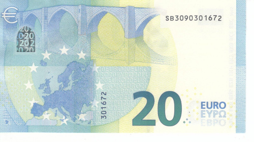 фото Италия 20 евро 2015 SB S012 UNC