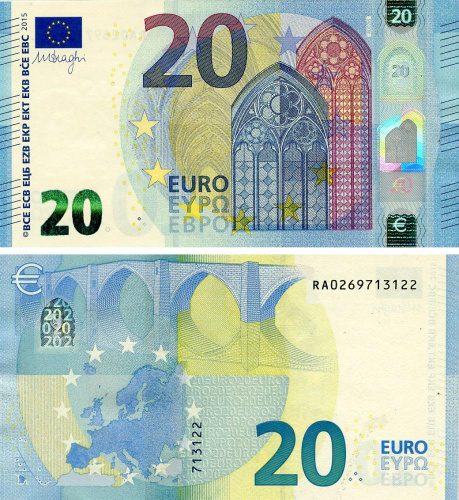 фото Германия 20 евро 2015 RA R002 UNC