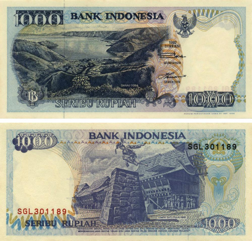 фото Индонезия 1000 рупий 1992 UNC (P129)