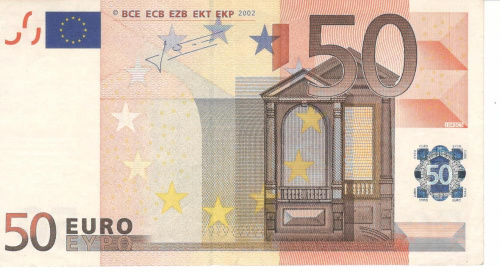 фото Италия 50 евро 2002 S J043 VF