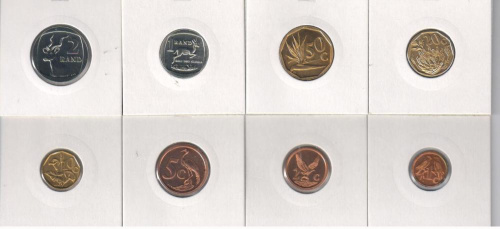 фото ЮАР набор из 8 монет 1992 UNC
