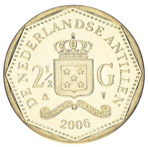 фото Нидерландские Антилы 2,5 гульдена 2006 UNC