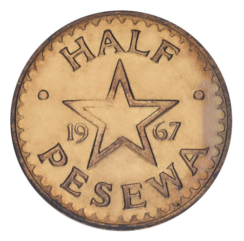 фото Гана 0,5 песева 1967 F-VF