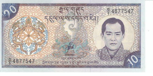 фото Бутан 10 нгултрум 2000 UNC (P22)