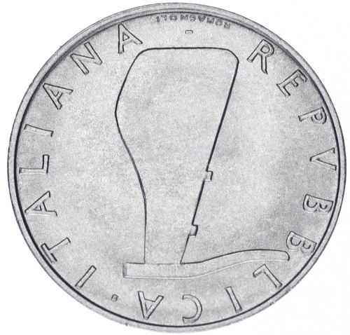 фото Италия 5 лир 1998 AU-UNC Рыба
