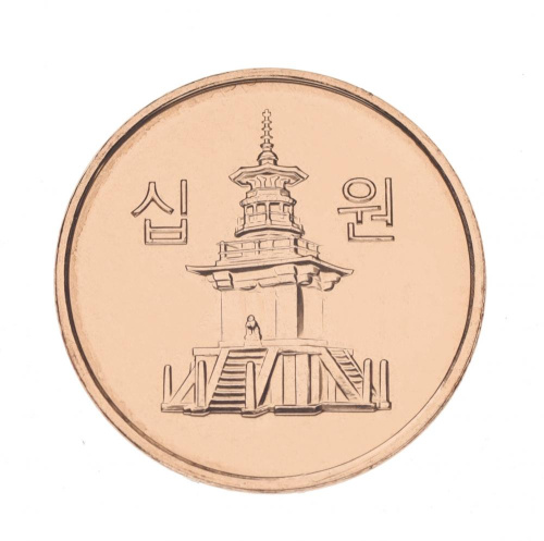 фото Южная Корея 10 вон 2009 UNC
