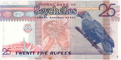 фото Сейшельские острова 25 рупий 1998-2008 UNC (P37)