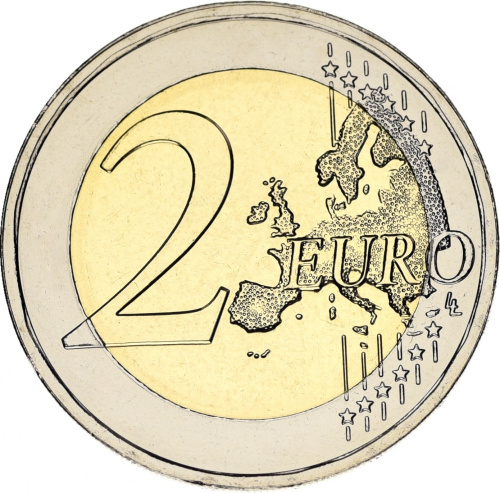 фото Греция 2 евро 2019 Биметалл UNC Андреас Калвос
