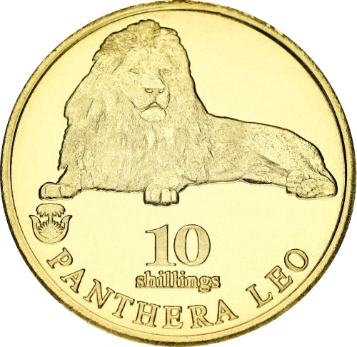 фото Биафра 10 шиллингов 2020 UNC Лев