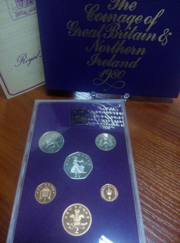 фото Великобритания набор из 7 монет 1980 Proof