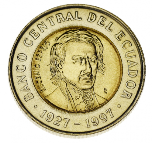 фото Эквадор 1000 сукре Биметалл 1997 UNC
