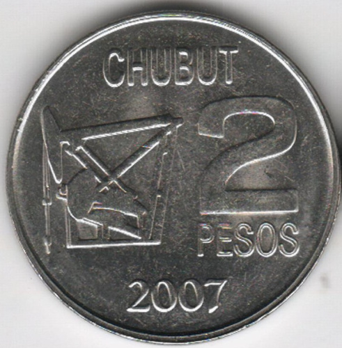 фото Аргентина 2 песо 2007 UNC (KM#145,1)