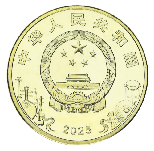 фото Китай 5 юань 2025 UNC Искусство Пекинской оперы