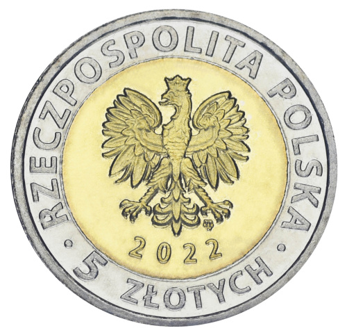фото Польша 5 злотых 2022 Биметалл UNC Замок Мошна