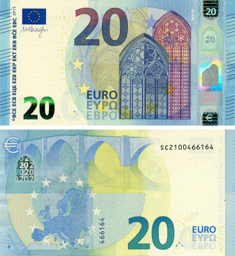 фото Италия 20 евро 2015 SC S004 UNC