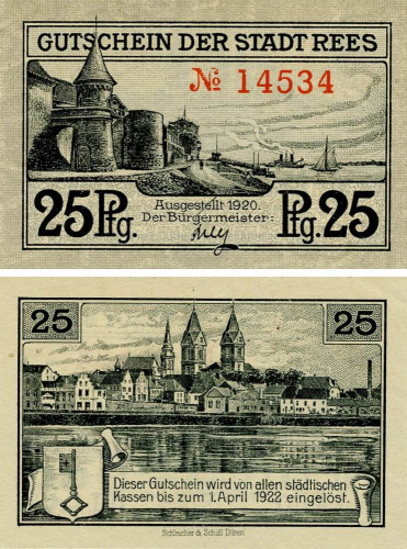 фото Германия Нотгельд  25 пфеннигов  1920 F-VF Рес