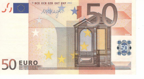фото Италия 50 евро 2002 S J093 AU