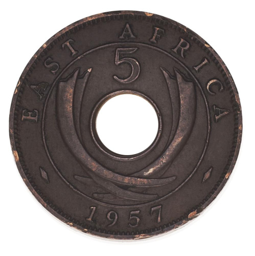 фото Британская Восточная Африка 5 центов 1957 F-VF