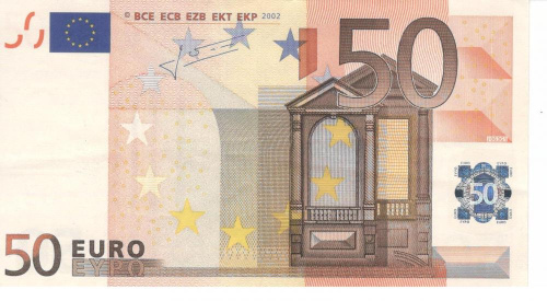 фото Италия 50 евро 2002 S J063 VF