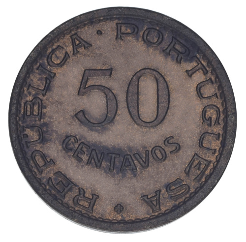 фото Ангола 50 сентаво 1957 F-VF (KM#75)