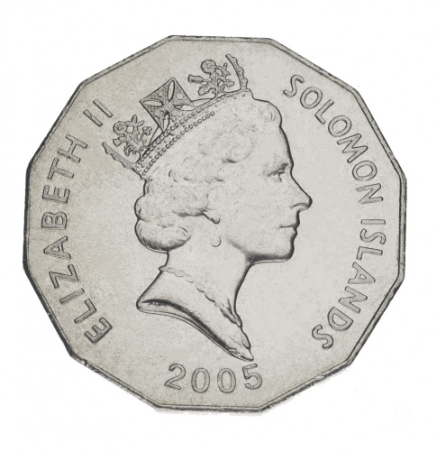 фото Соломоновы острова 50 центов 2005 AU-UNC