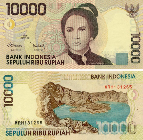 фото Индонезия 10000 рупий 1998 (2001) UNC (P137d)