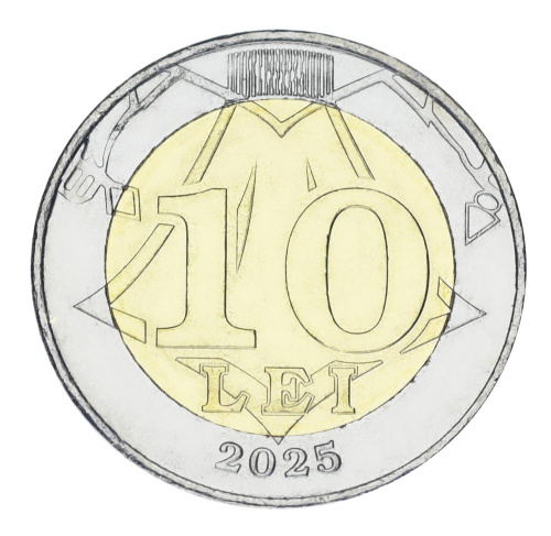 фото Молдавия 10 лей 2025 Биметалл UNC