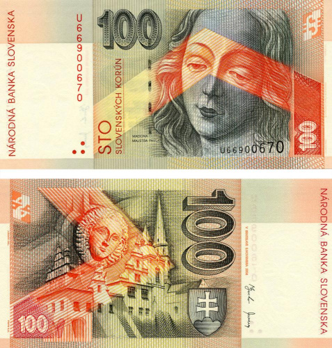 фото Словакия 100 крон 2004 UNC (P44)