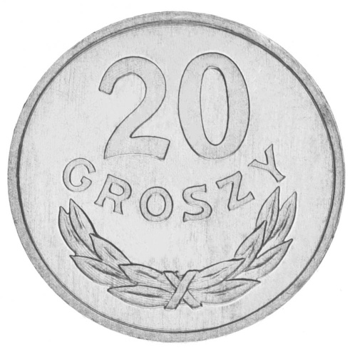 фото Польша 20 грош 1985 AU-UNC