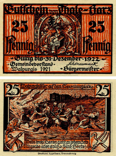 фото Германия Нотгельд  25 пфеннигов 1922  F-VF Тале