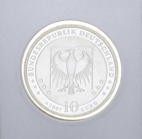 фото Германия 10 евро 2007 Серебро UNC Уильгельм Буш (Ag 925, 18 грамм)