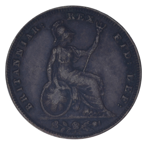 фото Великобритания 1 фартинг 1837 F-VF