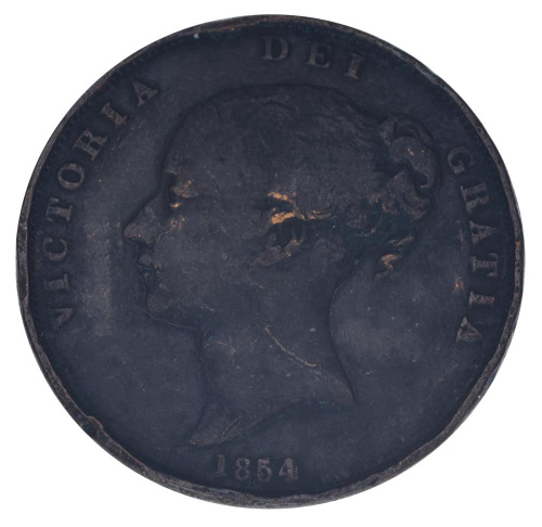 фото Великобритания 1 пенни 1854 F-VF