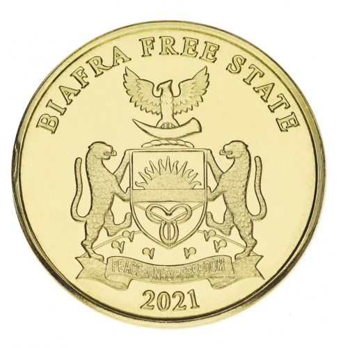 фото Биафра 10 шиллингов 2021 UNC Верблюд