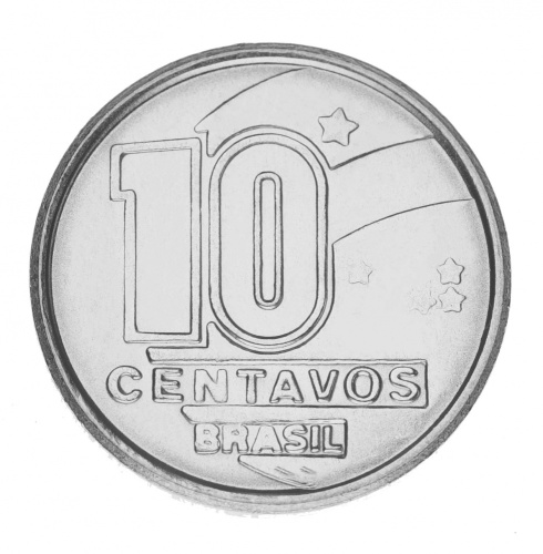 фото Бразилия 10 сентаво 1989 UNC