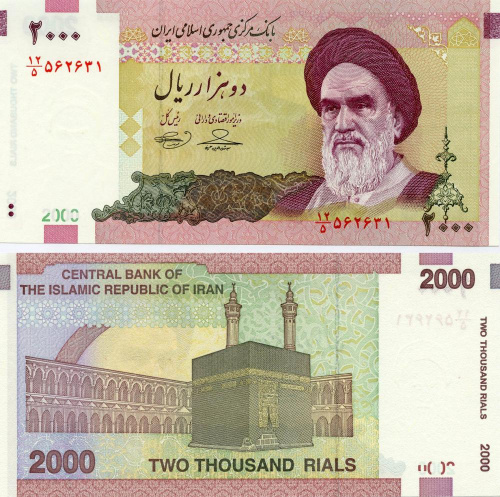 фото Иран 2000 риалов 2005- UNC (P144)