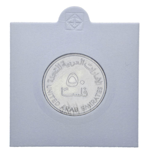 фото ОАЭ 50 филс 1989 AU-UNC Нефтяные вышки
