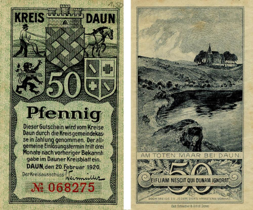 фото Германия Нотгельд  50 пфеннигов 1920  F-VF  Даун