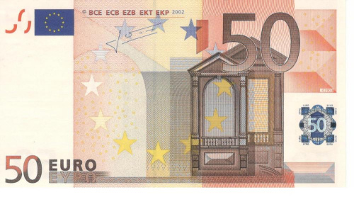 фото Бельгия 50 евро 2002 Z T017 VF