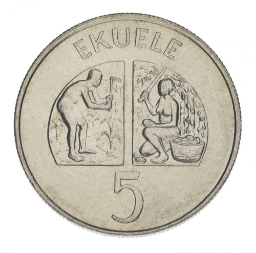 фото Экваториальная Гвинея 5 экуеле 1975 F-VF
