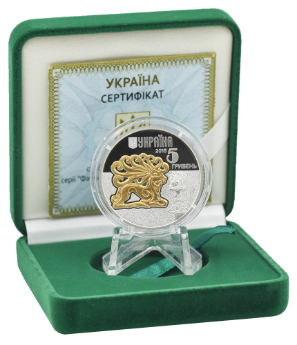 фото Украина 5 гривен 2016 Серебро UNC Фауна - Олень (Ag 925, пол-унции, 15,55 грамм)