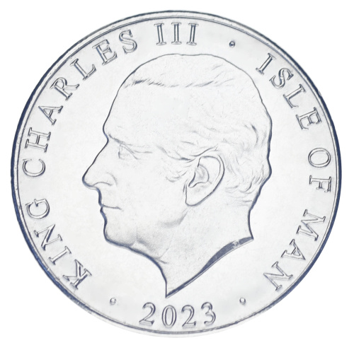 фото Остров Мэн 10 пенсов 2023 UNC Кузнечик