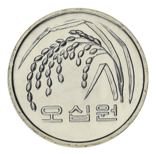 фото Южная Корея 50 вон 2001 UNC Рис